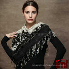 Black And White European Style Large Square Wool Scarves